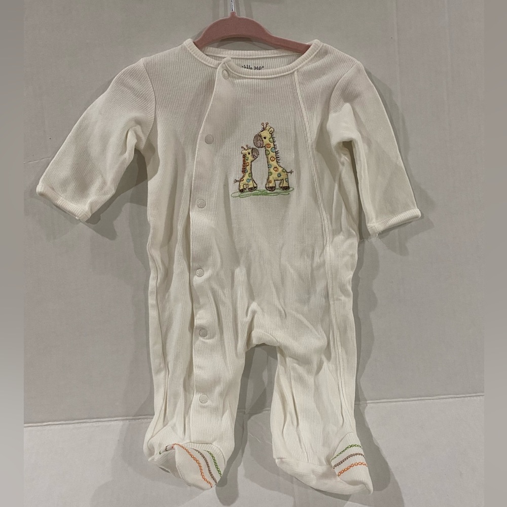 Little me baby giraffe footies pajama unisex size 3m
